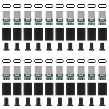 20pcs USB 3.1 Type C Connector 24 Pins Male Jack Tail Plug Electric Terminals... picture