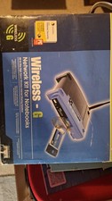 Linksys WRK54G 2.4 GHz Wireless-G Broadband Router W/Notebook Card Adapter Used picture