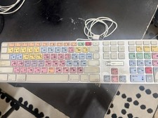 LogicKeyboard Color Coded Video Editing Keyboard USB Wired QWERTY Slim picture