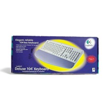 LOGITECH Deluxe 104 Keyboard Model Y-SA2 Open Box New With Out Product Guide picture