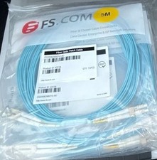 FS.COM 5M LC 2 LC Duplex Multimode OM3 Fiber Optic Patch Cable, Product ID 40236 picture
