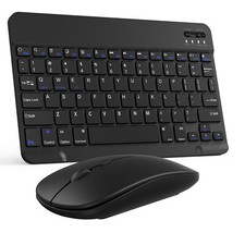 Wireless Bluetooth Keyboard and Mouse Set Rechargeable for iPad Laptop Mac PC US picture