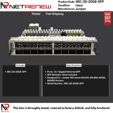 Juniper MIC-3D-20GE-SFP 20-Port SFP Interface Card Expansion Module picture