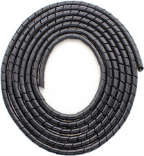 Enrollador Espiral Cables 10ft 1/4 Pulg Cubierta Organizador PC TV Negro picture