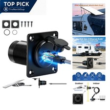 Starlink Wall Pass Through Kit  Waterproof Aluminum RJ45 Bulkhead Socket for ... picture