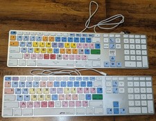2 Apple A1243 Logic Keyboards Avid Pro Tools Wired Keyboard USB, Offered As Is picture