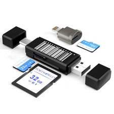 SD Micro SD TF Card Reader USB-C USB-A Dual Slot OTG Read Write Adapter Portable picture