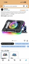 RGB Gaming Laptop Cooling Pad with 5.5