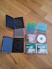 Blank memorex CD and DVD  and empty cases picture
