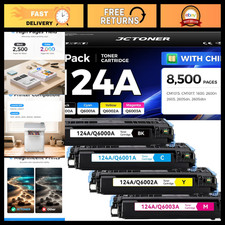 High Yield 124A Toner Cartridge Set 4-Pack Compatible for HP Color LaserJet MFP picture