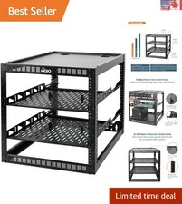 Effortless Setup 12U Network Rack with Ventilated Shelves for Expanding Needs picture