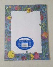 Sonburn II Designer Papers Aquarium Theme 25 Sheets 8.5”x 11” NEW picture