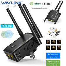WAVLINK 1200Mbps WiFi Router Range Extender Repeater Wireless Signal Booster picture
