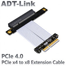 ADT-Link PCI-E 4.0 X4 Extension Cable Adapter Cable X8 8x 4x High Speed Stable picture