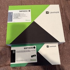 Lexmark 60F1X00 BLACK EXTRA HIGH YIELD TONER ***New/Sealed*** & 50F0Z00 Imaging picture
