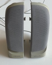 Vintage Polk Audio Speakers Multimedia PC Laptop Stereo Wired 3.5mm picture