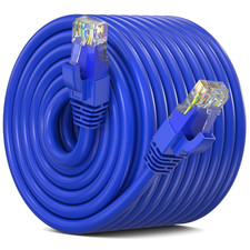 CAT6 Ethernet Cable 300 Ft Blue, Indoor Outdoor Waterproof Weatherproof, 10Gbps picture