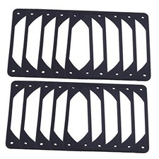10pcs 120mm Black Anti-vibration Rubber Fan Gasket Silicone Shock Proof picture