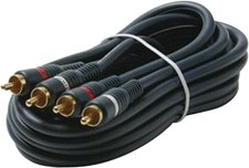 Audio Cable 6FT RCA-M RCA-M Shielded Blue Dual picture