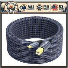 25ft USB C to B Printer Cable, MIDI Compatible for MacBook Pro/Air, Printers & S picture