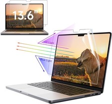 2 Pack Blue Light Matte Screen Protector for MacBook Air 13/13.6-inch, Anti Glar picture
