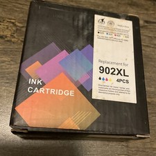 4-PACK HP 902XL BLACK & 902 COLOR INK  OFFICEJET 6975 6978 picture