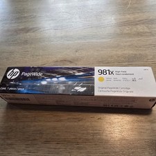 HP 981X High Yield Yellow Original Cartridge, L0R11A exp date August 2027 picture