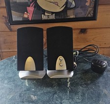 Vtg. EMachines SP-30A Computer Speakers w/Power Adapter VG+ 🦕 Y2K Aesthetic picture