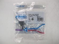 AMP Netconnect Toolless Black CAT 5E RJ45 Jack 1116604-2 picture