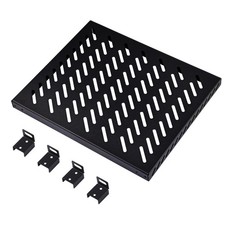 10 Inch 0.5U Vented Rack Shelf Fits DeskPi RackMate T2/T0/T1/TL1 55LBS 1 PCS picture
