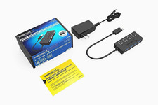 Sabrent 4-Port USB 3.0 Powered Hub w/ On/Off Switches, Black, 1.6ft picture