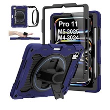 Rosrome Blue Heavy-Duty iPad Shockproof Tablet Stand Kids Cover Pro 11 M5 2025 picture