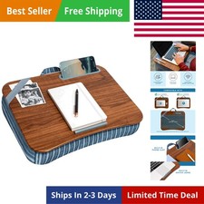 Designer Lap Desk with Phone Holder and Device Ledge - Arrow Stripes - Fits u... picture
