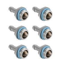 6pcs Connector G1/4 Thread Barb Water Cooling Fitting For ID 7-8mm Hose Tube picture