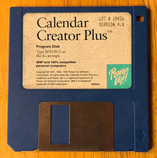 Power Up Calendar Creator Plus v4.0 IBM PC Compatible 3.5