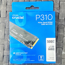 Crucial P310 500GB PCIe Gen4 NVMe M.2 2280 Internal SSD 6600MB/s picture