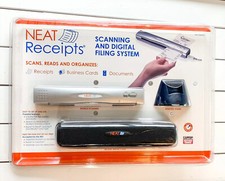 Neat Receipts Mobile Scanner Digital Filing System + Case 260908 NEW SEALED NOS picture