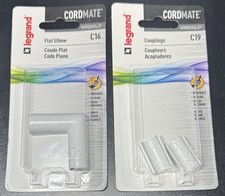 Legrand Wiremold CordMate Couplings C19 & Flat Elbow C16. Pack of Each picture