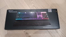Brand New ROCCAT Magma RGB Gaming Keyboard - Wrist Rest Included - Black picture