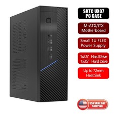 Micro ATX Slim Case Compact for Office or Home, support M-ATX/ITX Motherboar picture