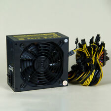 1800W 110V/220V Black Modular Mining Power Supply ATX PSU 24 PIN For 8 GPU picture