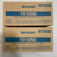 LOT OF 2 Genuine Sharp FO50ND FO-50ND Toner Cartridge Black Printer Cartridge picture
