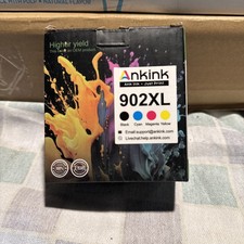 Ankink 902XL Ink Cartridge Black Cyan Magenta Yellow High Yield picture