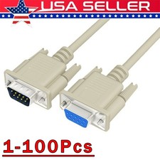 DB9 RS232 Male to Female Serial Port Extension Cable Cord3ft/5ft/10ft/16.4ft Lot picture