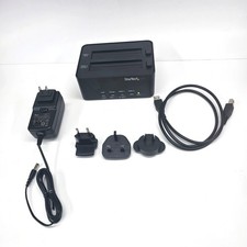 StarTech SDOCK2U33 USB 3.0 Dual-Bay SATA Docking Station w/ Cords picture