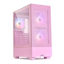 LANCOOL 205 MESH RGB ATX Pink PC Case with USB Type C and Tempered Glass picture