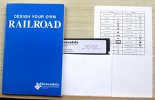 1992 IBM/PC DOS Abracadata DESIGN YOUR OWN RAILROAD 5.25