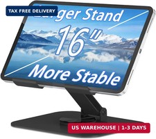 Metal Tablet Stand, Adjustable 360° Rotation Tablet Holder For 4-16