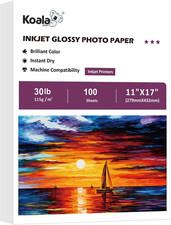 Koala Glossy Thin Inkjet Paper 11x17 Inches 100 Sheets 30LB picture