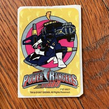 RARE 1997 Power Rangers Turbo Blue Ranger Sticker Saban Vintage F97-9921 picture
